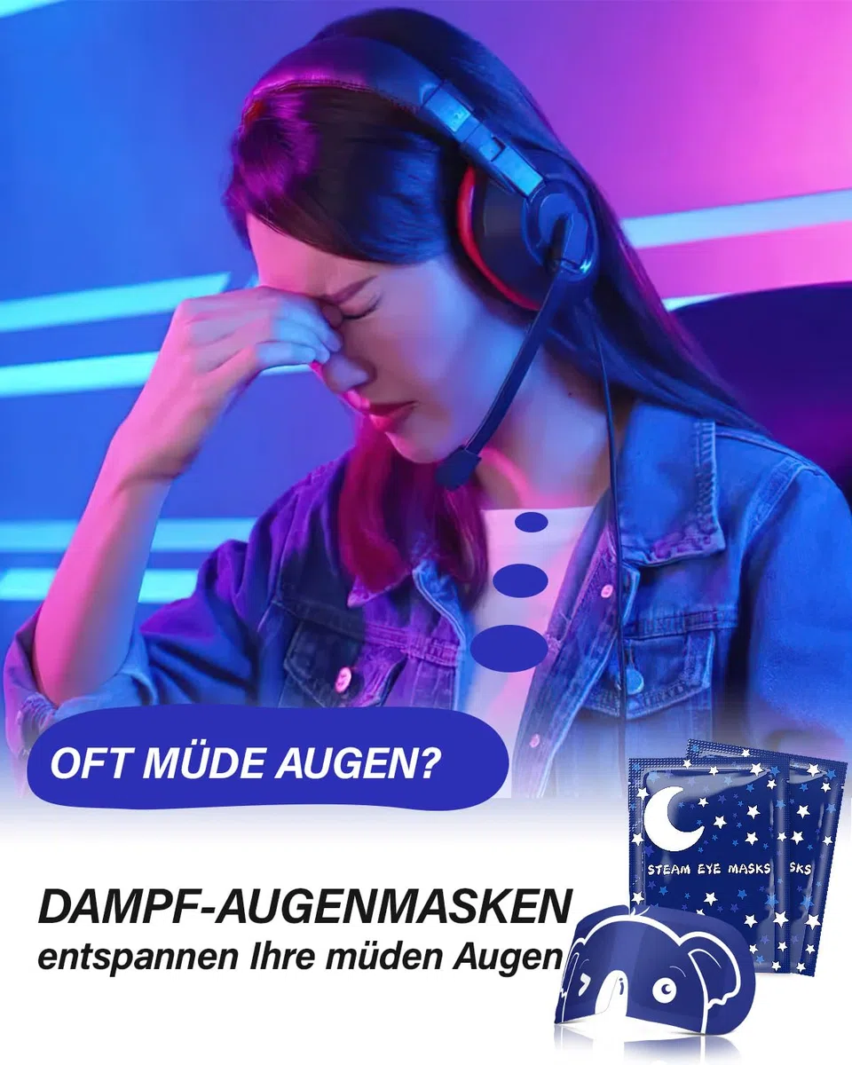 ProCIV Augenmaske Wärmend, Steam Eye Mask, Einweg Selbsterwärmende Augenmasken für Trockene Augen, Augenschwellungen und Gerstenkörner, Schlaf-Geschenkset für Reisenund Familie