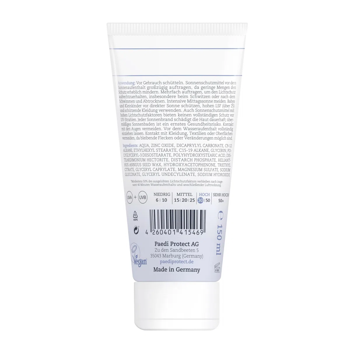 PAEDIPROTECT Mineral Sonnencreme LSF 30, 150ml